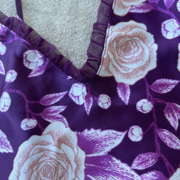 Victoria's Secret Purple Floral Pajama Set - Picture 6 of 10